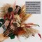 17" Natural Dried Pampas Grass Bouquet with Silver Dollar Leaves